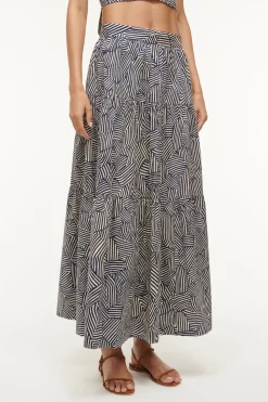 STAUD SEA SKIRT  NAVY MOSAIC NAVYMOSAIC Hot
