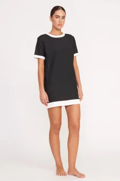 STAUD SELAH DRESS  BLACK WHITE BLACKWHITE New
