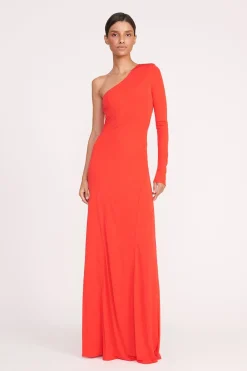 STAUD SERENA DRESS  RED ROSE REDROSE Sale