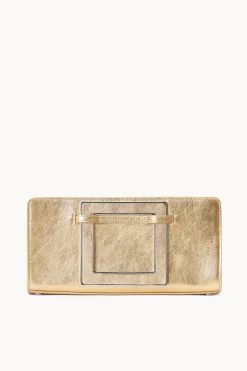 STAUD SHIRLEY CONVERTIBLE CLUTCH   GOLD Outlet