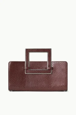 STAUD SHIRLEY CONVERTIBLE CLUTCH   MAHOGANY Online