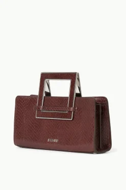 STAUD SHIRLEY CONVERTIBLE CLUTCH   MAHOGANY Online