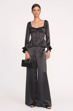 STAUD SHIRLEY CONVERTIBLE CLUTCH   BLACK Hot