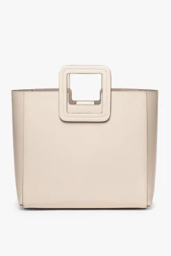 STAUD SHIRLEY LEATHER BAG   CREAM Online