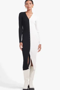 STAUD SHOKO SWEATER BLACK WHITE BLACKWHITE Hot