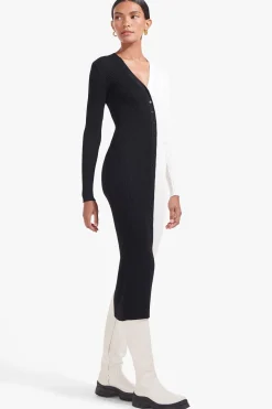 STAUD SHOKO SWEATER  BLACK WHITE BLACKWHITE Hot