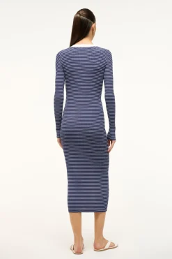STAUD SHOKO SWEATER  NAVY MICRO STRIPE NAVYMICROSTRIPE Clearance