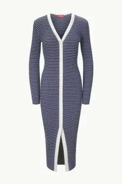 STAUD SHOKO SWEATER  NAVY MICRO STRIPE NAVYMICROSTRIPE Clearance