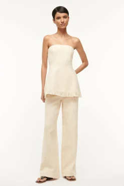 STAUD SILVIA TOP   IVORY Hot