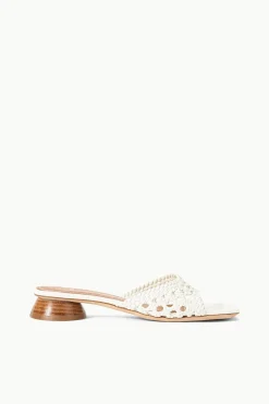 STAUD SIMONE CROCHET HEEL   PAPER