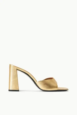 STAUD SLOANE HEEL   GOLD Hot