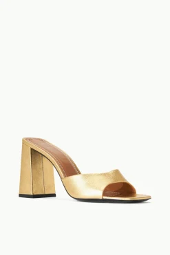 STAUD SLOANE HEEL   GOLD Hot