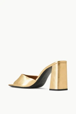 STAUD SLOANE HEEL   GOLD Hot