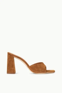 STAUD SLOANE HEEL   SUEDE TAN New