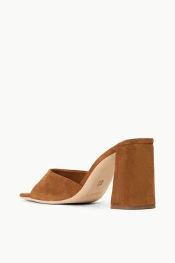 STAUD SLOANE HEEL   SUEDE TAN New