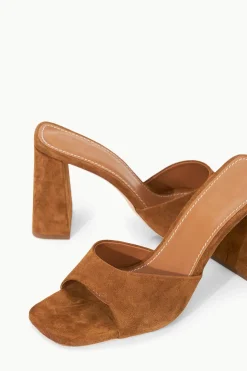STAUD SLOANE HEEL   SUEDE TAN New