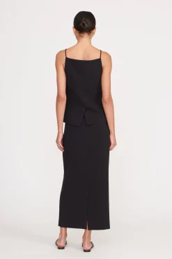 STAUD SMITH SKIRT   BLACK