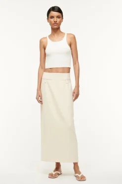 STAUD SMITH SKIRT   ECRU Hot