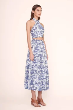STAUD SMOCKED KAI TOP  BLUE TOILE BLUETOILE Discount
