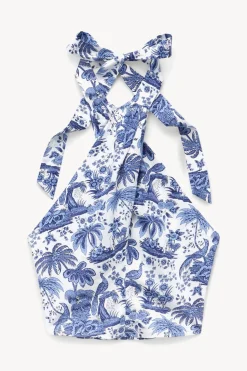 STAUD SMOCKED KAI TOP  BLUE TOILE BLUETOILE Discount
