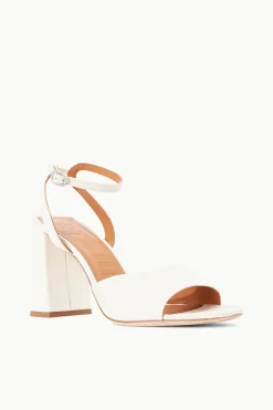 STAUD SOLANGE HEEL   WHITE