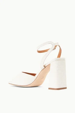 STAUD SOLANGE HEEL   WHITE