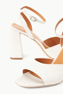 STAUD SOLANGE HEEL   WHITE