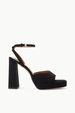 STAUD SOLANGE PLATFORM BLACK SUEDE BLACKSUEDE Best
