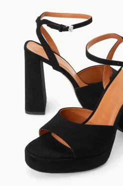 STAUD SOLANGE PLATFORM  BLACK SUEDE BLACKSUEDE Best
