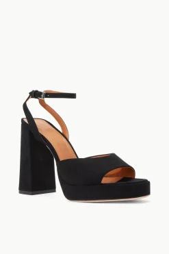 STAUD SOLANGE PLATFORM  BLACK SUEDE BLACKSUEDE Best