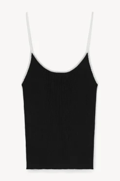 STAUD SOLEIL TOP  BLACK WHITE BLACKWHITE New