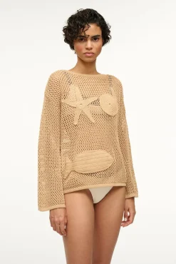 STAUD SOVANA COVERUP TOP   NATURAL Sale