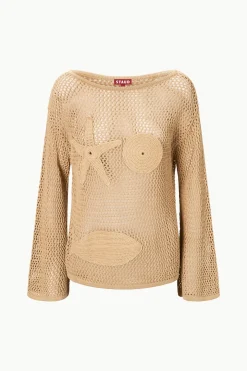 STAUD SOVANA COVERUP TOP   NATURAL Sale