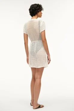STAUD SPRITZ COVERUP DRESS   IVORY New