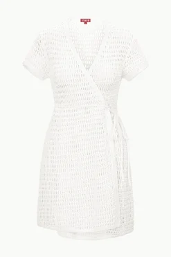 STAUD SPRITZ COVERUP DRESS   IVORY New