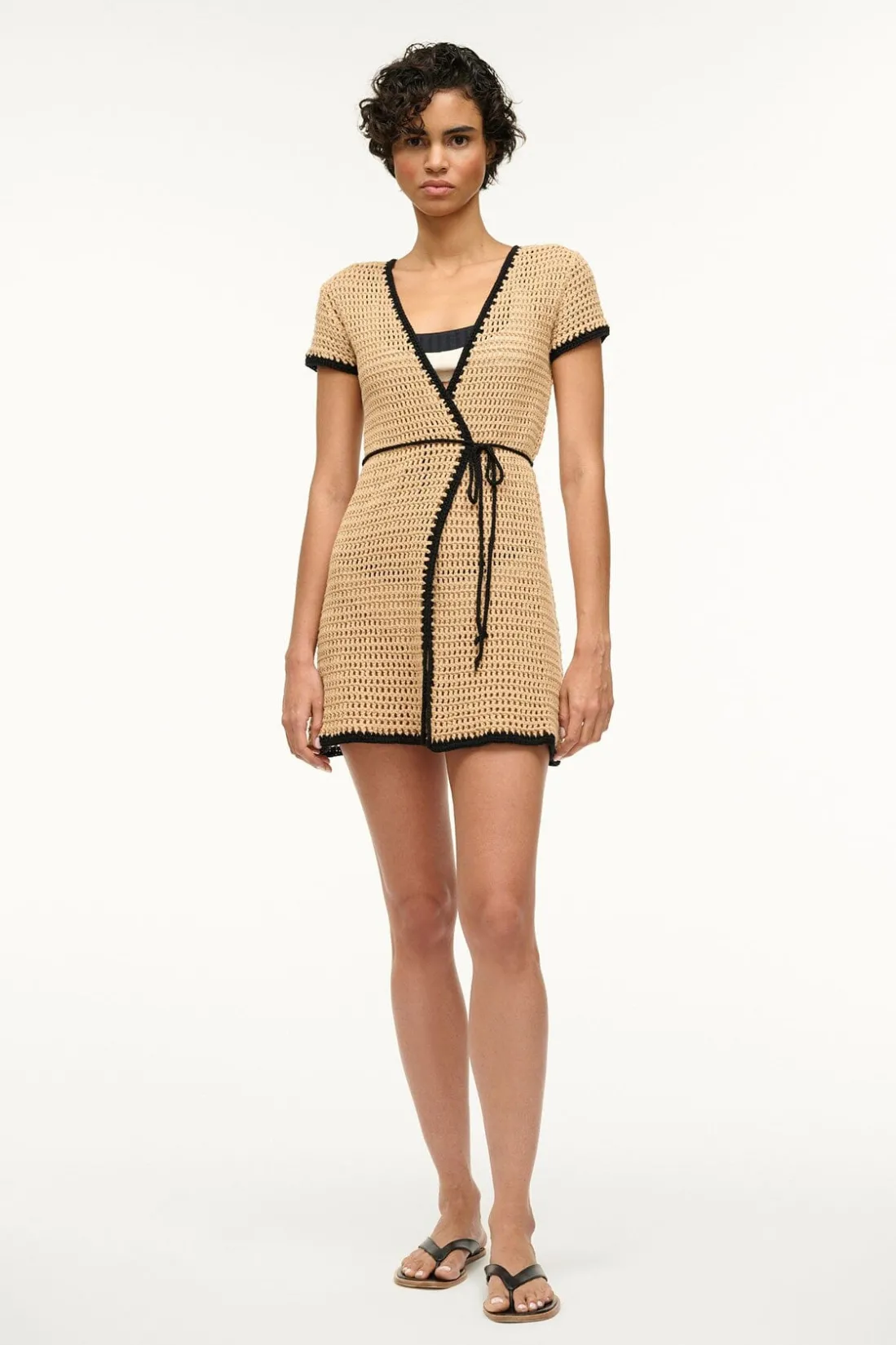 STAUD SPRITZ COVERUP DRESS NATURAL Sale