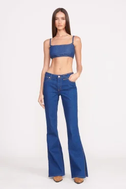 STAUD + WRANGLER THE BIKINI JEAN  DARK RINSE DARKRINSE Hot