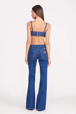 STAUD + WRANGLER THE BIKINI JEAN  DARK RINSE DARKRINSE Hot