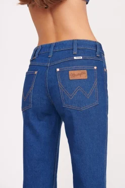 STAUD + WRANGLER THE BIKINI JEAN  DARK RINSE DARKRINSE Hot
