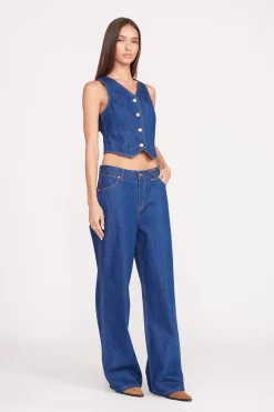 STAUD + WRANGLER THE LOOSE JEAN  DARK RINSE DARKRINSE Discount