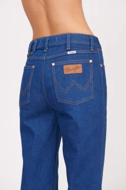 STAUD + WRANGLER THE STRAIGHT CUT JEAN DARK RINSE DARKRINSE Hot