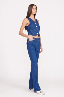STAUD + WRANGLER THE VEST  DARK RINSE DARKRINSE Hot