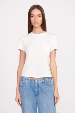 STAUD + WRANGLER THE W TEE   WHITE Clearance