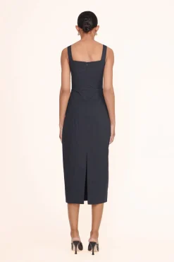 STAUD SUTTON DRESS   BLACK