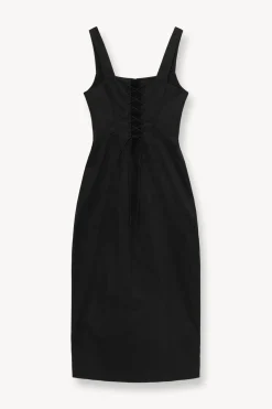 STAUD SUTTON DRESS   BLACK