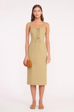 STAUD SUTTON DRESS   KHAKI Online