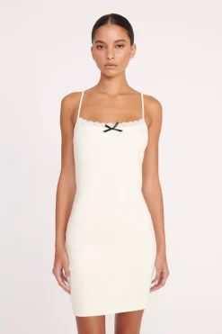 STAUD TESSA DRESS   IVORY New