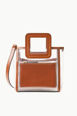STAUD THE STADIUM MINI SHIRLEY BAG  CLEAR TAN CLEARTAN Sale