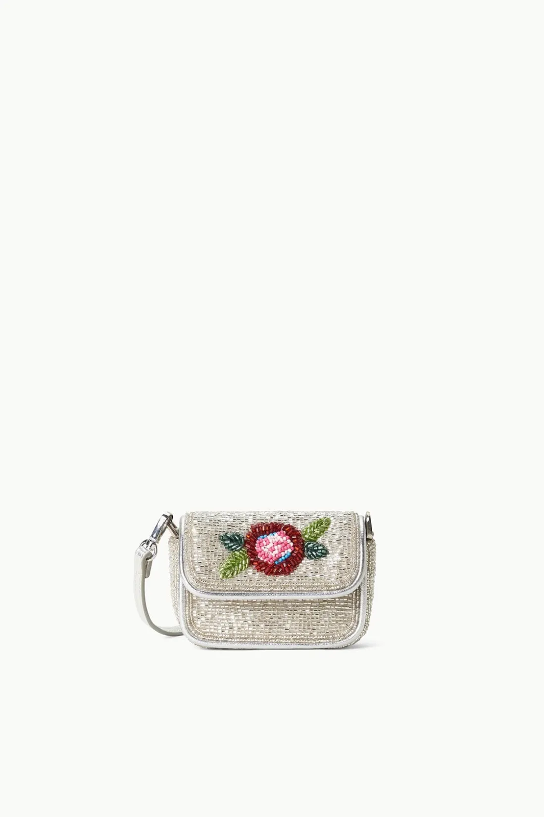 STAUD TINY TOMMY BEADED CROSSBODY DIAMOND ROSE DIAMONDROSE Online