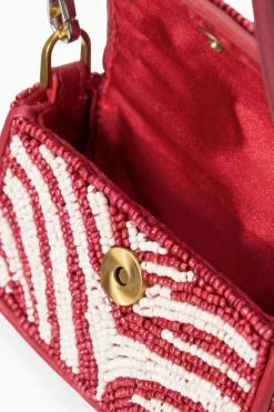 STAUD TINY TOMMY BEADED CROSSBODY  SCARLET WHITE SCARLETWHITE Online